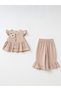 Children's Set with Ruffles and Floral Embroidery - 2