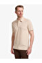 Beige Regular Fit Buttoned Polo Collar T-Shirt 50321157-Vr011 - 3