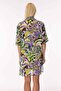 4805 Yellow Lilac Shirt Collar Beach Dress - 2