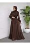 Minya Drapeli Yoryo Tesettür Evening Dress - 3