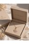 Swan Model Stone Detailed Minimal Zircon Stone Chain Stainless Steel Necklace - 2