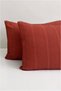 Seranova Bordered 2 Pieces 50X70 Pillowcases 100% Cotton Covered Hotel Type Durable - 3