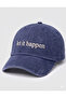 ''Let It Happen'' Embroidered Washable Cap /''Let It Happen'' Embroidered Washed Baseball Cap - 2
