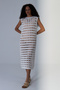 Women's Ecru Hole Detailed Openwork Knitwear Beach Dress - 4