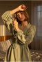 New Season Muslin Kimono - Tie-On Sleeve Detail, Luxury Oversize Women's Kimono - Oeko-Tex Certified Fabric - 3