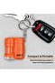 MicroMini 20x LED Lighted Pocket Microscope with Built-In UV and LED Flashlight - Orange, Med - 5