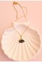 Women's Gold Color Steel Swan Necklace - Elegant Swan Necklace with Black Zircon Stones and Gift Box - 2