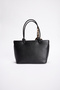 Women's Classic Shoulder Bag with Scarf Detail - 6