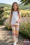 Patterned Children's Tights - Fuchsia Pink Floral Patterned Girls' Tights - Soft, Stretchy, Comfortable, Cotton, Anti-Sweat - 5