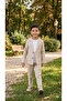 Beige Children's Suit - Jacket, Pants and Basic T-Shirt |   Stylish and Comfortable - 3