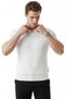 White Polo Collar Knitwear T-Shirt Comfortable Fit Men's Knitwear T-Shirt 2608108