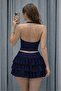 Ashley Sim Detailed Shorts Skirt Blouse Set - 3