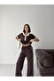 Soft Texture Polo Collar Buttoned Modal Fabric Tracksuit Set - 3
