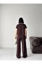 Soft Texture Polo Collar Buttoned Modal Fabric Tracksuit Set - 4