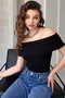 Set of 3 - Madonna Collar, Sleeveless, Flexible Camisole Fabric, Summer Blouse - 5