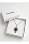 Gothic Red Heart Detailed Metal Necklace Unisex Gift Design Accessory - 4