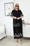 Plus Size Printed Dress with Sleeves and Skirt - 5