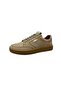 Men's Lace-Up Leather Nubuck Sand-Friendly Leather Stitched Rubber Sole Casual Shoes