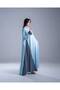 Light blue open abaya - 2