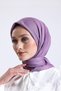 Plain Stitched Cheesecloth - Women's Headscarf |   Embroidery Writing Flat India 100X100 cm - 7