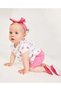Baby Girl Ice Cream Print Muslin Set 6-18 Months Pink