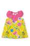 Baby Girl Daisy Collar Floral Printed Dress 2-8 Years Yellow