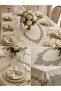 Tablecloth – Dertsiz 12-Person Single Tablecloth Dowry Gift Box Dertsiz Stain-Resistant Garden Linen