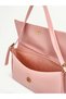 Wrinkled Textured Pink Shk302 Faux Leather, Single Compartment with Snap Fasteners, Hand, Arm and Shoulder Bag - 6