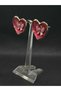 Love Themed Red Enamel Women's Steel Titanium Earrings with Heart and Butterfly Figures Summer Stylish Style New Gift Jewelry Accessory - 6