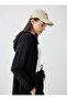 Zippered Hooded Long Sports Cap - Black - - 6