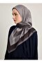 Gray Frame Patterned Soft Scarf -