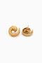 Vintage Spiral Gold Women's Steel Earrings - 4