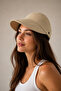 Women's Beige Hat, Summer Sweat-Resistant Fabric, Comfortable Use with Adjustable Buckle - 3