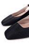 Women's Genuine Leather Black Heeled Shoes - 4