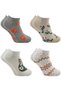 Women's Seamless Cotton Booties Socks Colorful 4-Pack - 4