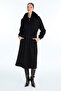 Hooded Belt Detailed Giy Çık Black/Brown 0221 - 3