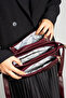 Women's Faux Leather Quilted Patterned Crossbody Bag with Adjustable Strap - 7