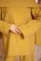 Oil Green Shawl Detailed Tunic and Trousers Set - 4