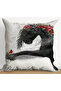 Modern Horse Pattern Throw Pillow Cover, Decorative Pillow, Living Room & Bedroom Decor - 3