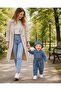 Unisex Kids Baby Jeans Overalls with Belted Hat (6/9/12/18) Months - 4