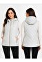 Women's Hooded Puffer Vest with Zipper Capitone