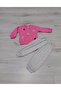 Girl's Flamingo Printed Pompom Top and Bottom Set