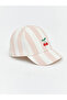 Pink Cherry Embroidered Baby Girl Cap Hat