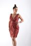 Shoulder Accessory, Lined, Stretchy Leopard Dress - 8