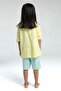 Girl's Lemon Print Shorts Set 8-15 Years Light Yellow - 4