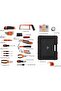 46PCS Profesional Tool Kit With Box Complete Repair Kit with Hacksaw Blade | Ratchet, Sockets, Wrenches, Screwdrivers, Pliers, Hammer, Measuring Tape, Light - 3