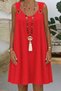 Women's Strappy V-Neck Bird Eye Detailed Midi Aerobin Dress