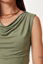 Degaje Yaka Sandy Knitted Blouse Lrn0033 Green - 4