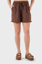 Linen Shorts with Tassel Detail on the Hem Shorts 7778 - 2