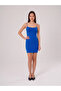 Women's Cobalt Blue Rope Strap Mini Dress Jf28